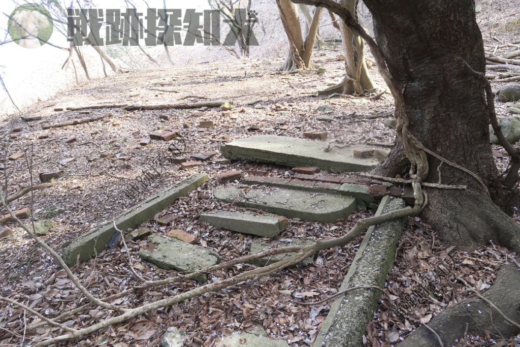 第二兵舎へ通じる通路の遺構