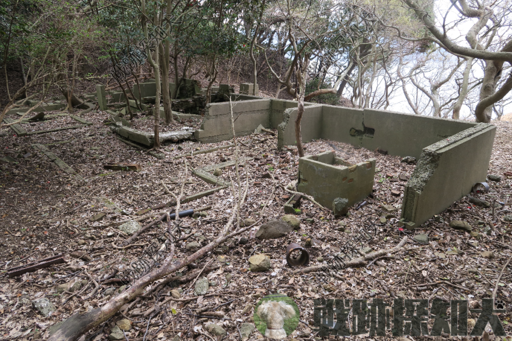 烹炊所・浴室・便所の全景(西側より撮影)